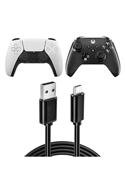 GENERAL كابل من إنكابل بطول 1.8 متر نوع USB متوافق مع بلايستيشن 5 وإكس بوكس س...