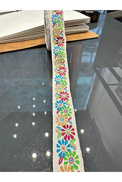 satab French Jacquard Woven Special Embroidered Ribbon /25Mm -2.5Meters