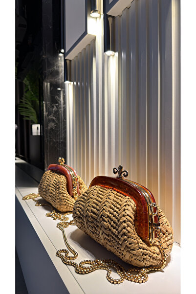 WOMANBAG Handmade Premium Acrylic Hand-Crafted Shoulder Bag Clutch (30X19Cm)B...