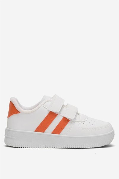 Jagulep Children's Sneaker Sports Shoes White - Orange