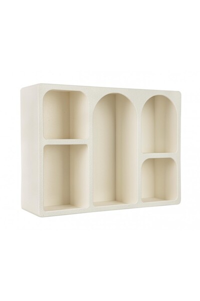 Bizzotto Raft MDF alb crem 80x24x60 cm