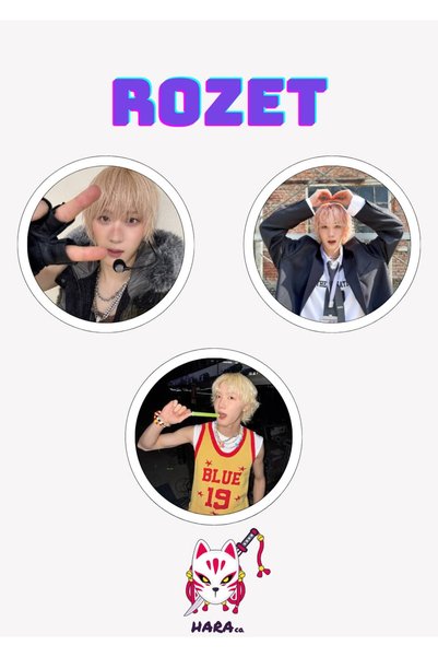 Hara Company P1Harmony KPOP Grubu Soul Rozet Seti / Çanta Süsü