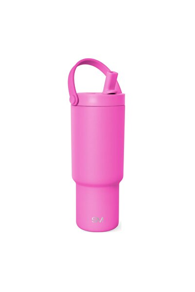 Simple Modern Kids Trek Pivot Tumbler 0.7L / 24oz Katlanır Pipetli Termos Pembe