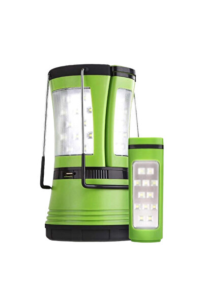 LEPRO 3300012 Lanternă de camping 3-în-1, 600 lm, 2 lanterne detașabile, USB-...