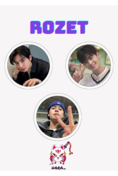 Hara Company Cha Eunwoo Rozet Seti / Çanta Süsü