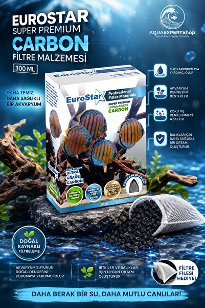 EuroStar Akvaryum Filtre Malzemesi - Aktif Karbon - Super Premium Carbon - 30...