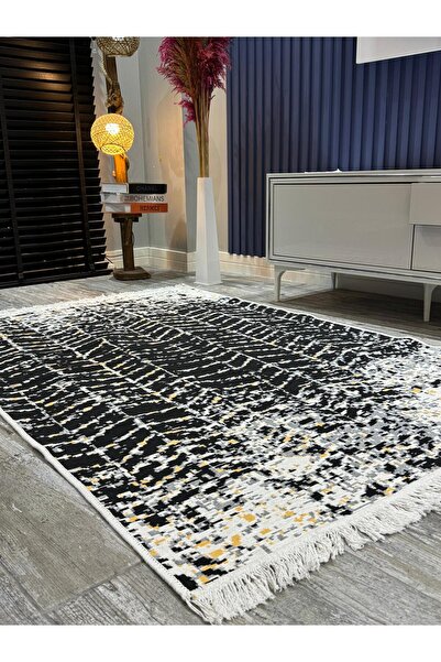 Mys Collection Çift Taraflı Kilim Modern Desenli Yıkanabilir Pamuklu Dokuma K...
