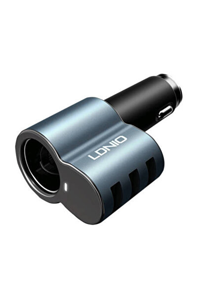 LDNIO Incarcator auto CM11 3x USB, 25W (negru)