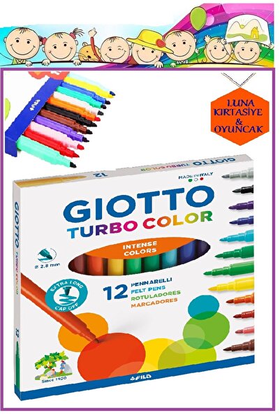 Giotto TURBO COLOR KEÇELİ KALEM 12 'Lİ