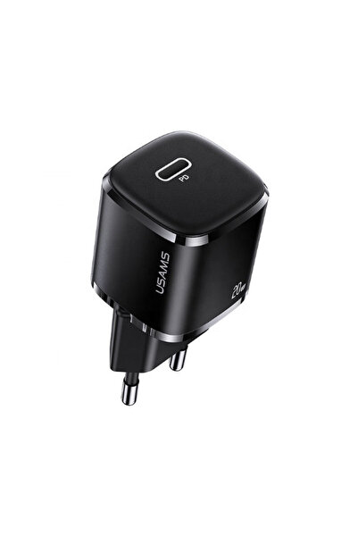 Usams 1XUSB-C T36 MINI 20W μετασχηματιστής ρεύματος μαύρος