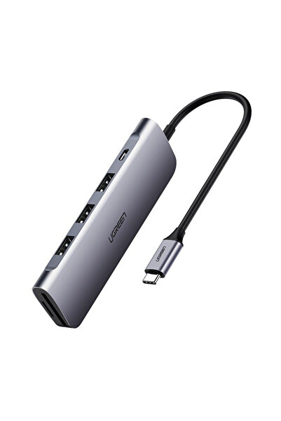 Ugreen USB-C HUB la 3x USB 3.0 + USB-C PD + SD + microSD -