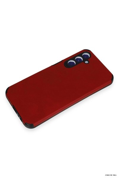 New Face Zngzrmll Galaxy A55 5g Case Loop Leather Silicone (174024) - Red
