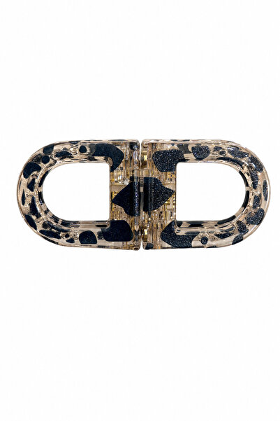Jack Ferrero Stylish Leopard Pattern Acrylic Hair Clip for Women for Everyday...