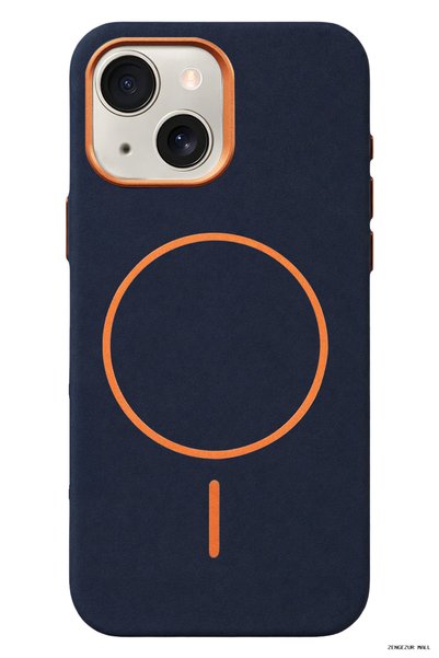 Joko Zngzrmll iPhone 14 Luno Leather Magsafe Cover (165508) - Blue