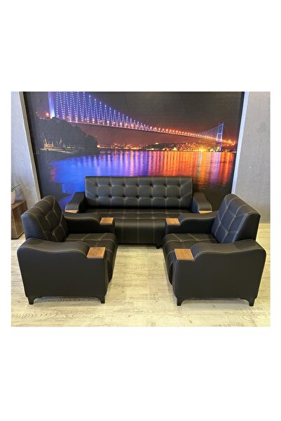 ERDEM KARDESLER OFİS MOBİLYALARI SULTAN OTURMA GRUBU 3+1+1 SET