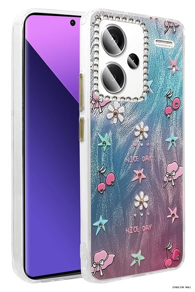New Face ZNGZRMLL غطاء حماية لهاتف Redmi Note 13 Pro Plus بنمط مرآة - (172609...
