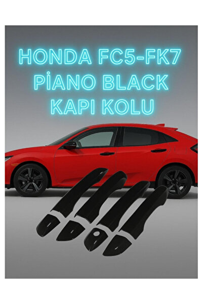 Point Honda Civic Fc5-Fk7 2016-2021 Uyumlu Piano Black Kapı Kolu Kaplama-Eleg...