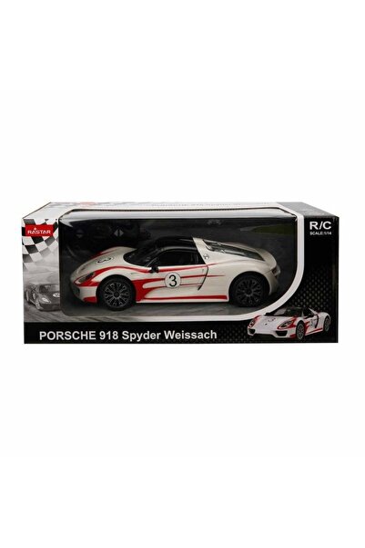 Rastar REMOTE CONTROL CAR PORSCHE 918 SPYDER WEISSACH WHITE 1 TO 14 SCALE