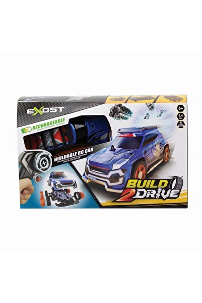 As SILVERLIT EXOST BUILD 2 DRIVE RC CAR BLUE