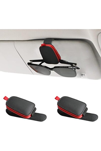 GENERAL Sunglasses Holders for Car Sun Visor - Magnetic Leather Sunglasses Ho...