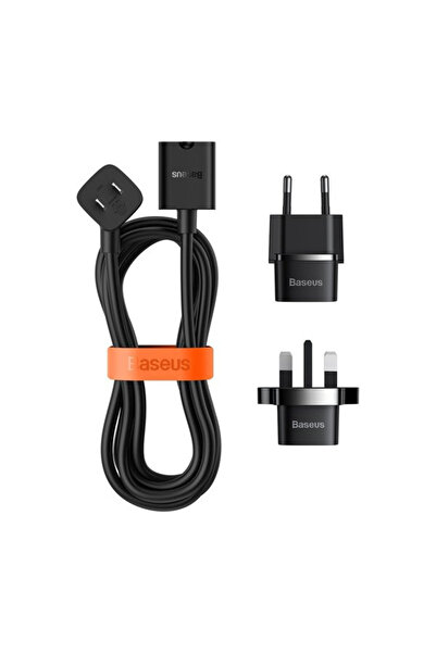 Baseus Кабел/удължител PowerCombo с мини захранващ конектор 1м черен (захранв...