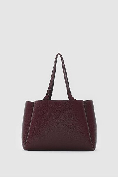 Shule Bags Burgundy maxi tote bag