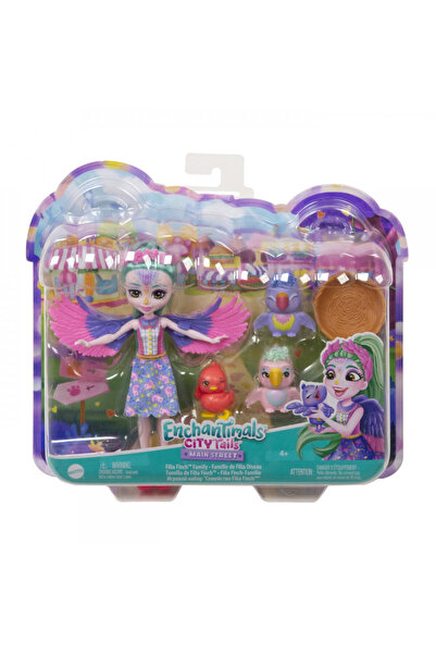 mattel ENCHANTIMALS CITY TAILS STRADA PRINCIPALA FAMILIA FILIEI FINCH