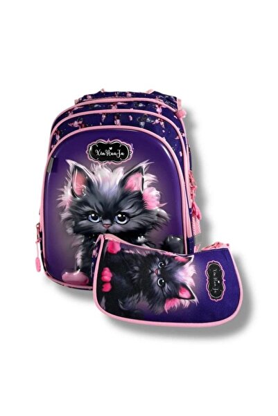 XINHUAJU Set școlar pentru fete - Rucsac anatomic/ortopedic și penar cu impri...