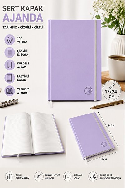 Artlantis Quality Undated Agenda Notepad 17X24Cm 1 Piece Lizz Ofs Rubberized ...