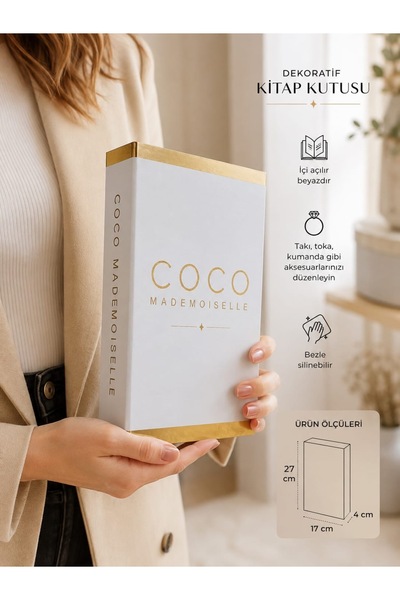 NariHome Decorative Book Box Set of 2
