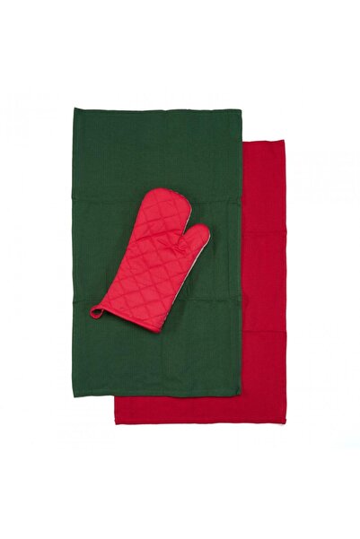 Heinner 3-piece Christmas kitchen glove set Gre