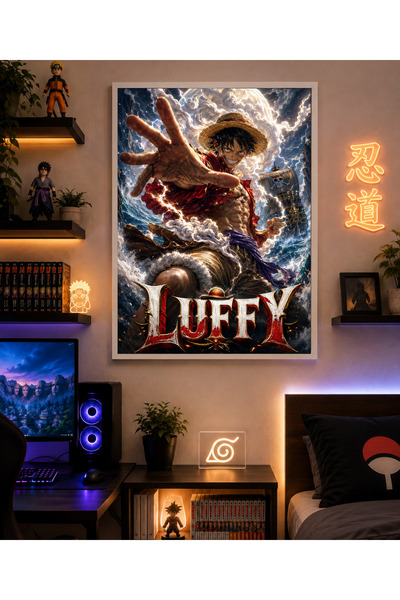Miutic Print Studio Tablou Anime One Piece – Monkey D. Luffy, Viitorul Rege a...