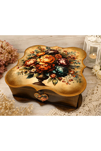 mixartstudio Cutie din lemn compartimentată, personalizată cu mesaj, cadou pe...