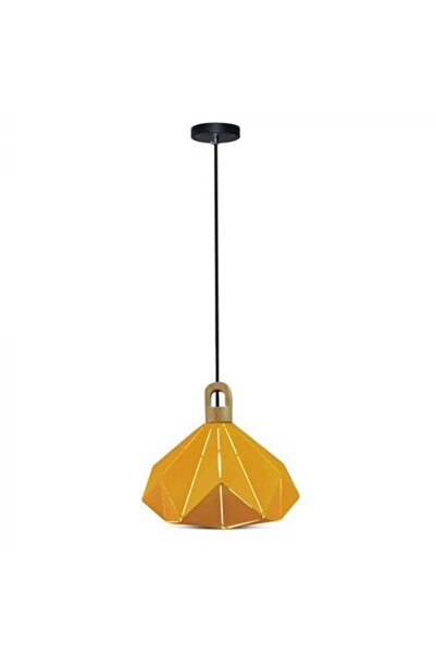 V-TAC CEILING PENDANT E27 BASE 32CM X 27CM - YELLOW