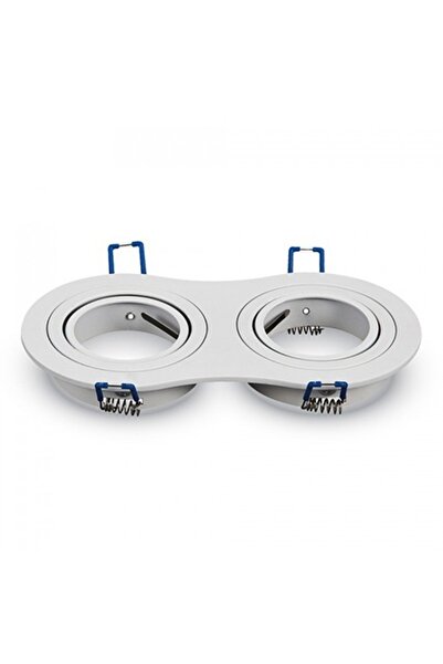 V-TAC SPOT LIGHT 2XGU10 WHITE ADJUSTABLE ANGLE