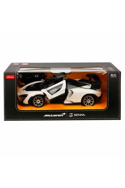 Rastar ΤΗΛΕΚΑΤΕΥΘΥΝΟΜΕΝΟ ΑΥΤΟΚΙΝΗΤΟ MCLAREN SENNA ΛΕΥΚΟ ΚΛΙΜΑΚΑ 1 ΕΩΣ 14