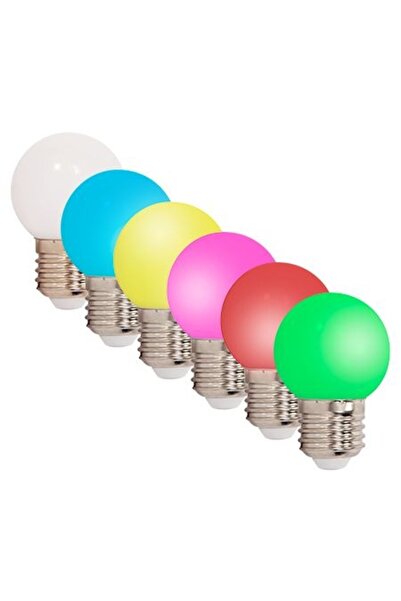 Ibiza Light ΣΕΤ 6 BECURI LED E27 G45 0.5W ΠΟΛΥΧΡΩΜΑΤΙΚΟ
