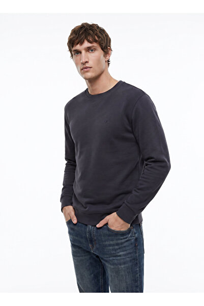 Dockers Antrasit Erkek Regular Fit Sweatshirt D2620148003_Small Logo Sweatshirt
