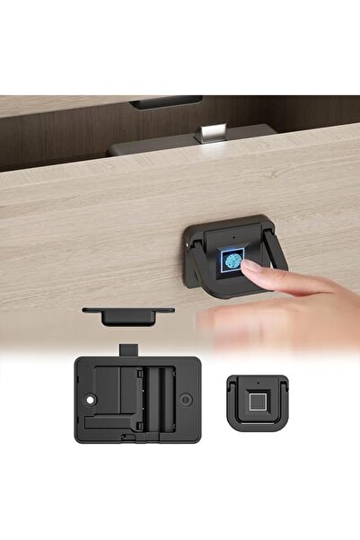 GENERAL Laxdamer Biometric Fingerprint Cabinet Lock, Smart Keyless File Cabin...