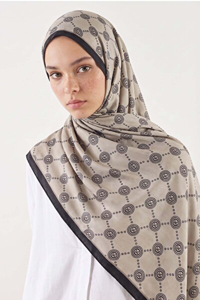 Salih Çelebi Diamond K Patterned Aqua Soft Shawl 4077 - Vi̇zon