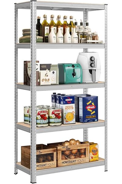 GENERAL 5-Tier Storage Shelving Unit, Garage Storage Shelving Unit, Boltless ...