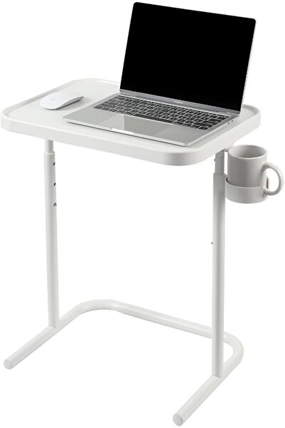 GENERAL Laptop Desk, Foldable Side Table with 3 Heights, Tilt Angle from 0 to...