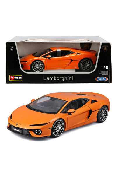 Burago 1:18 Lamborghini Temerario 2025 Model Araba - Turuncu
