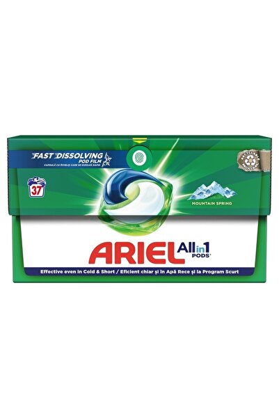 Ariel All in One Pods Regular, detergent automat de rufe, gel capsule, 37 buc