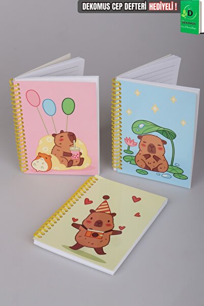 capybara A6 Notepad Jedan Komad "Dekomus Džepna Sveska sa Poklonom"