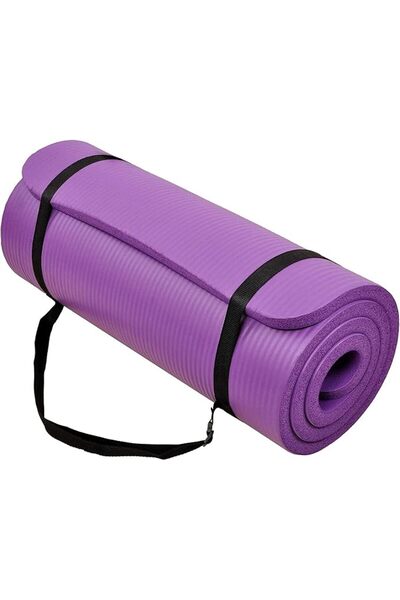 BalanceFrom 2.5cm Thick High Density Anti-Tear Multi Color Yoga Exercise Mat ...