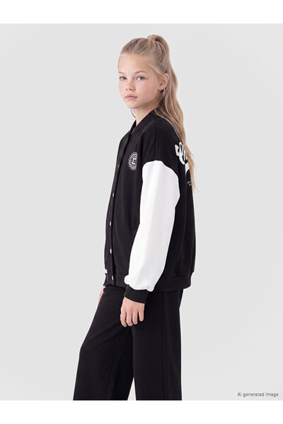 LC Waikiki Printed Girl's College Jacket