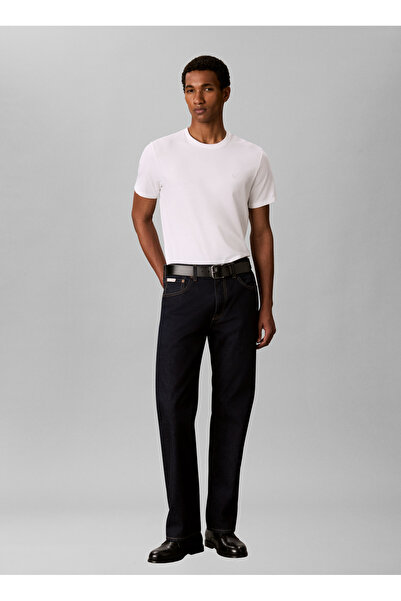 Calvin Klein Beyaz Erkek T-Shirt LV04LD245G2SB_SS STRETCH COTTON SLI