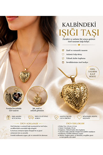 FG KONNİCHİWA Women Men Steel Clamshell Heart Pendant Steel Chain Twist Chain...