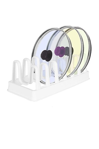 FIRE KING PANDA 6-compartment pot lid and plate organizer g-234 (1 piece)